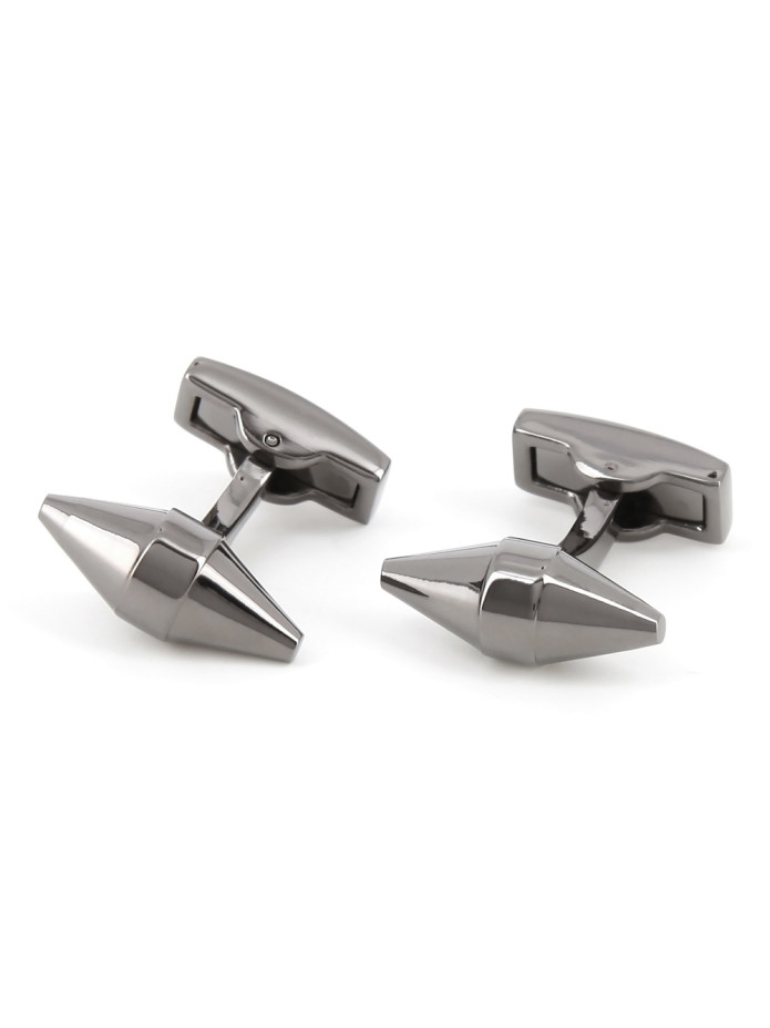 Gunmetal conical cufflinks - Maringa