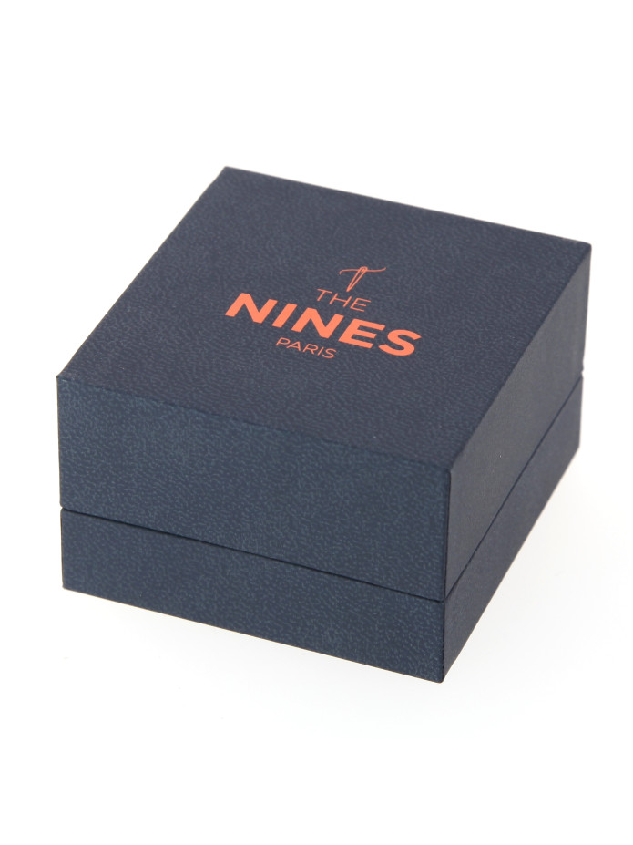 Black striped cufflinks - Saint Briac