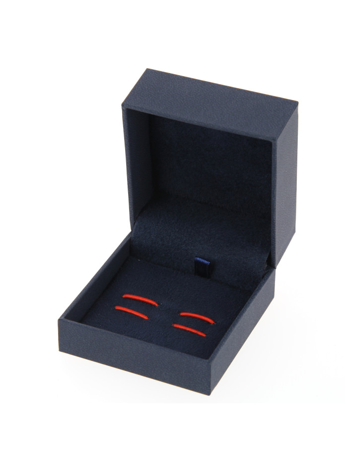 Black striped cufflinks - Saint Briac