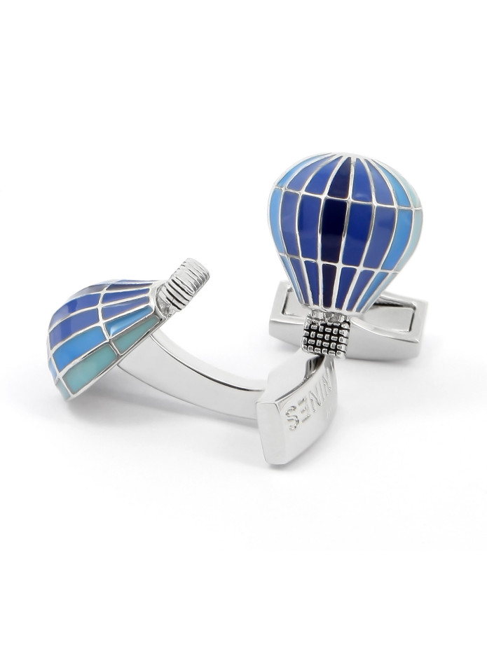 Hot air balloon cufflinks - Annonay