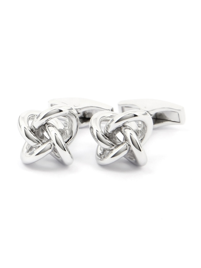 Solid silver sailor's knot cufflinks - Champs Elysées