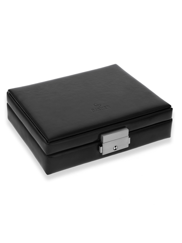 Leather cufflinks box