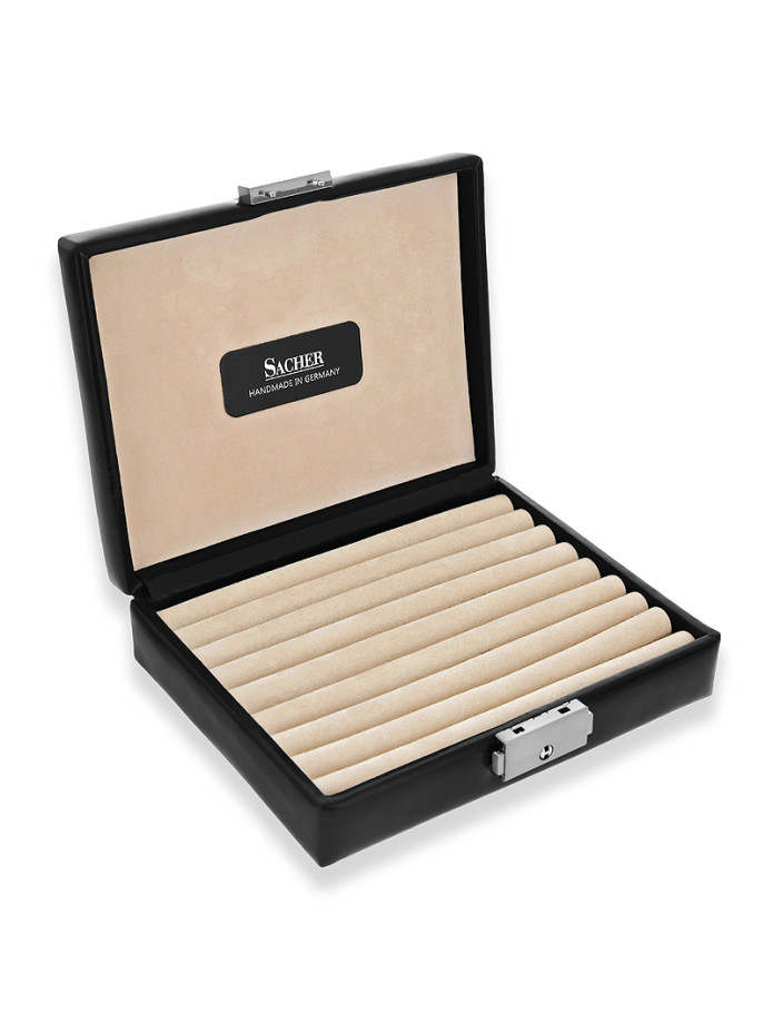 Leather cufflinks box