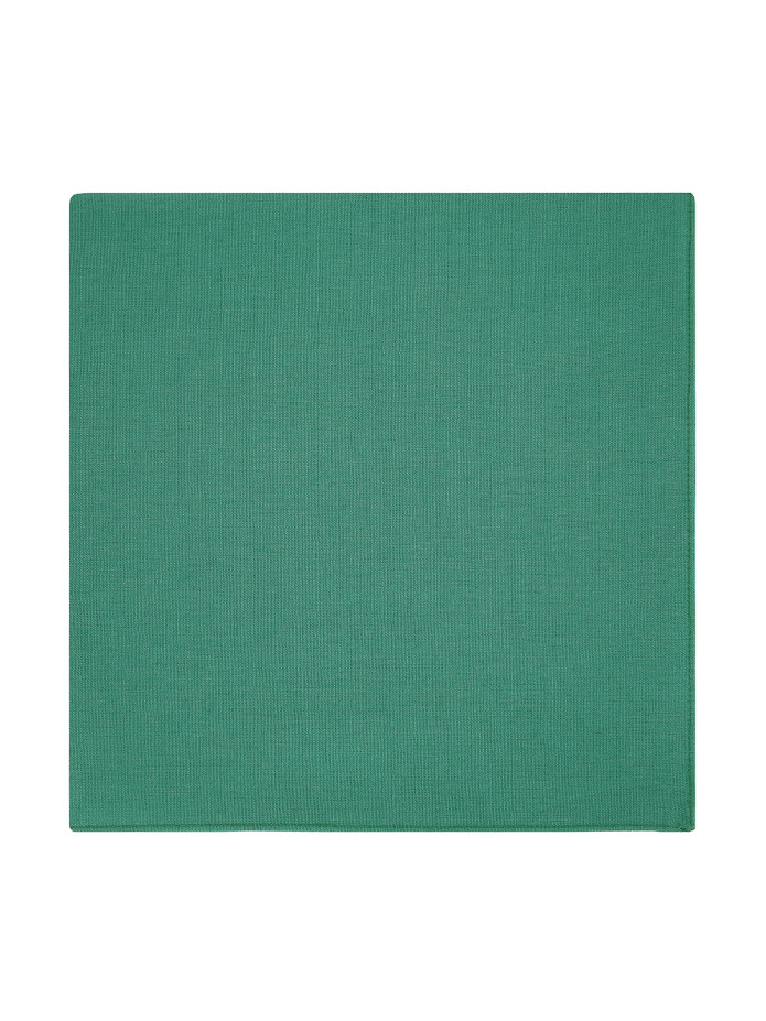 Mint green cotton pocket square - Sorrente