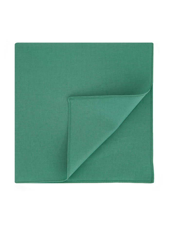 Mint green cotton pocket square - Sorrente