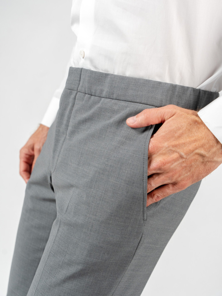 Grey tailored stretch pant