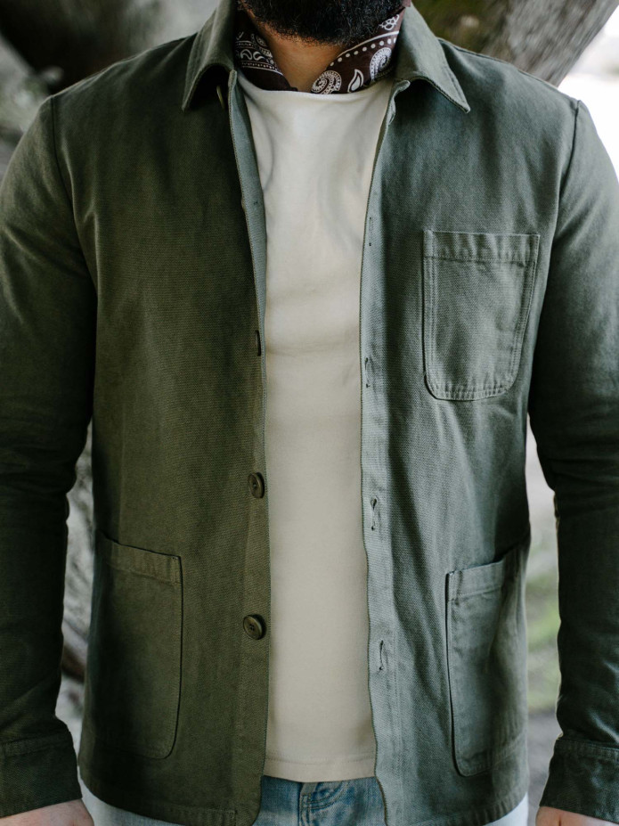 Khaki work jacket Zola
