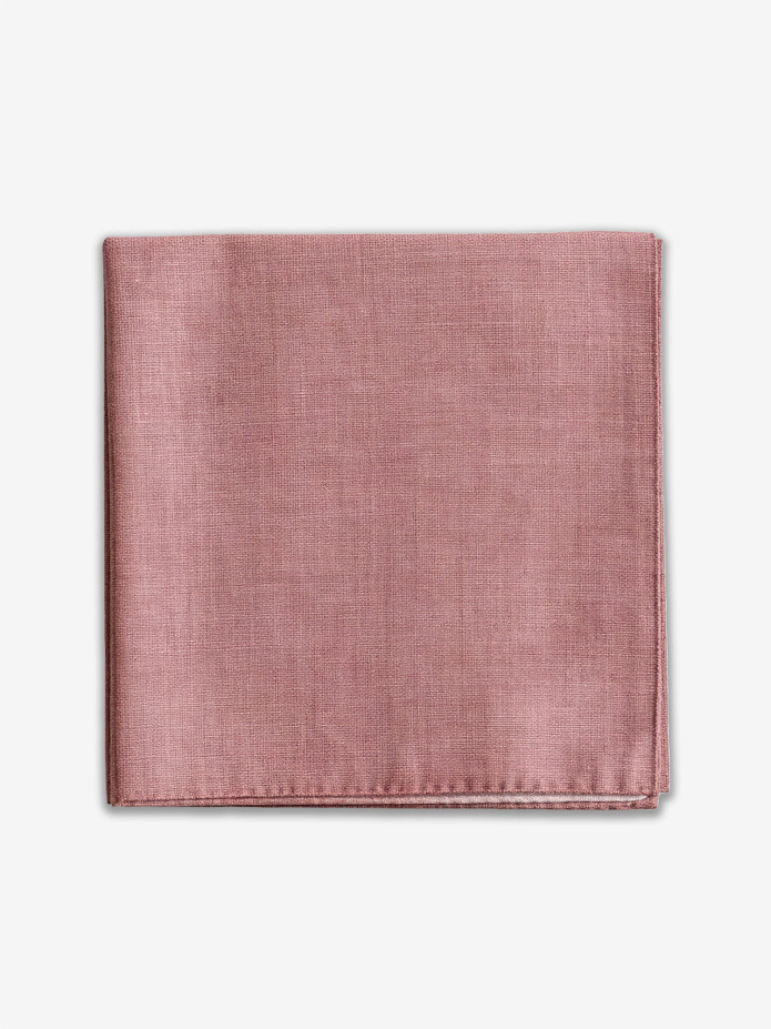 Pocket Square Antique Rose Silk Bari