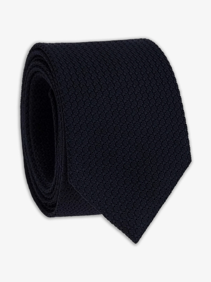 Navy blue grenadine silk The Nines tie Grenadines III