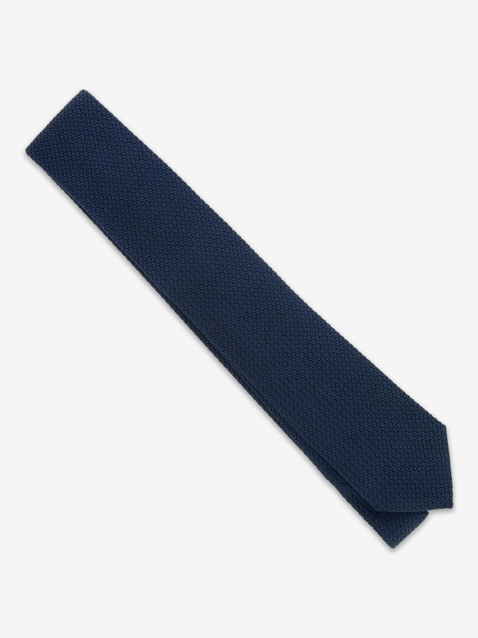 Midnight blue grenadine silk The Nines tie Grenadines III