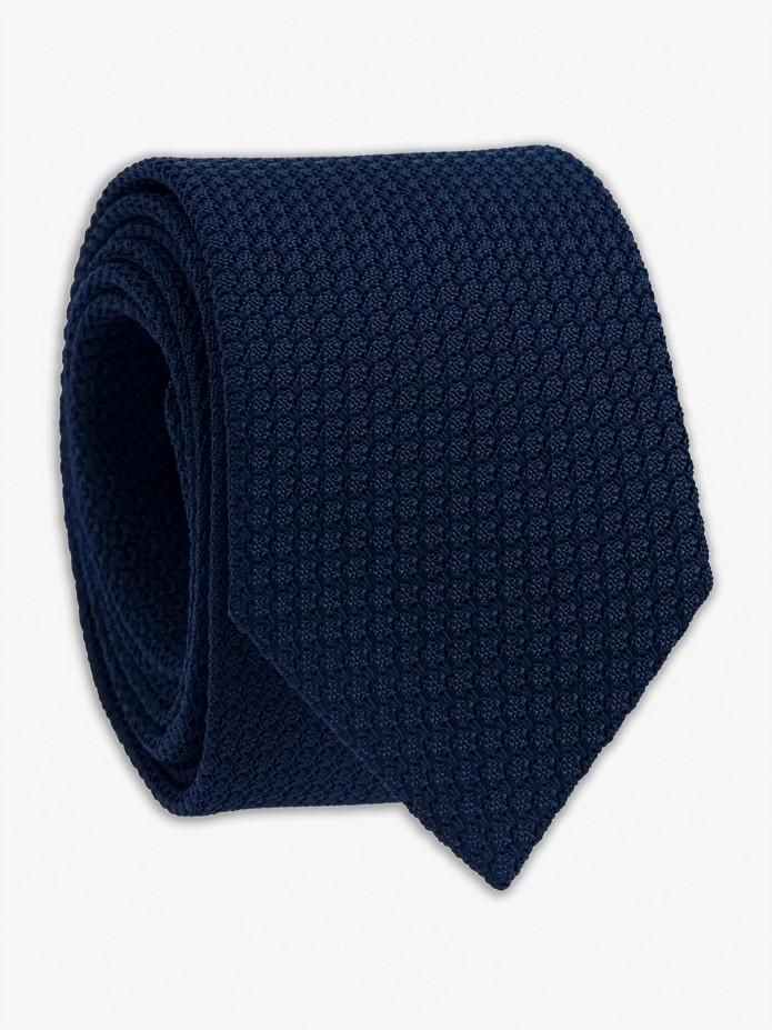 Midnight blue grenadine silk The Nines tie Grenadines III