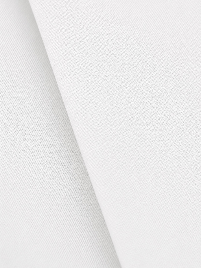 White rounded mandarin collar shirt