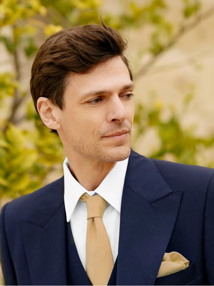 Cappuccino Silk Pocket Square Amalfi
