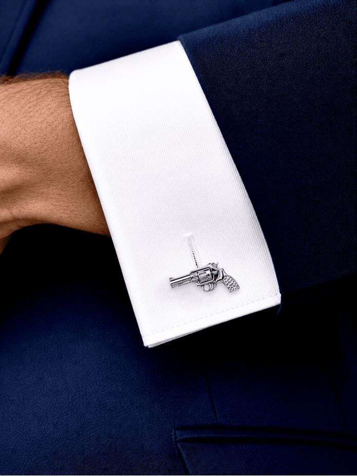 Revolver cufflinks - Colt II