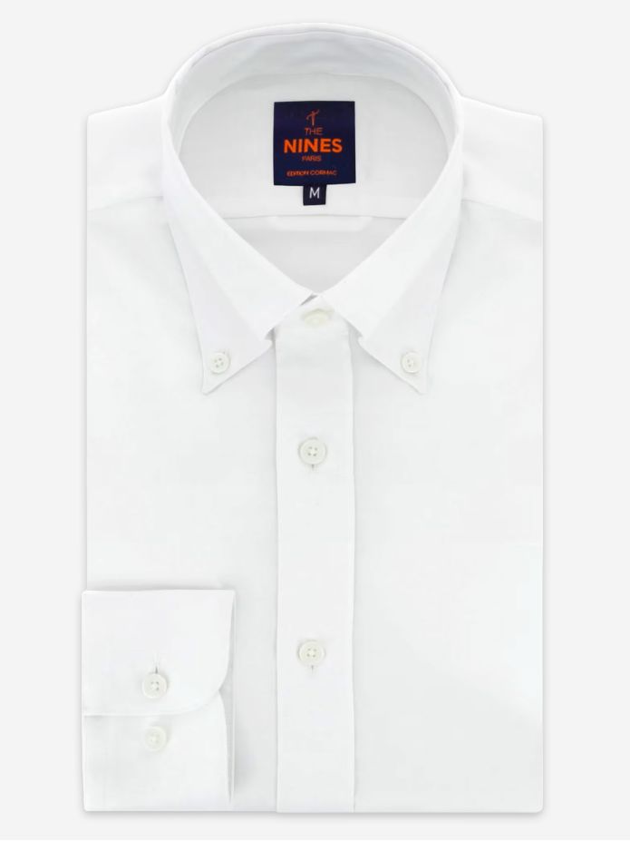 White button-down Oxford shirt
