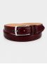 Burgundy leather belt Ugo