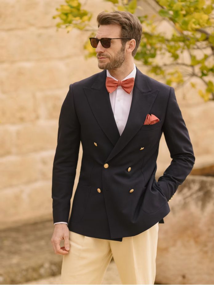 Dark terracotta bow tie Amalfi