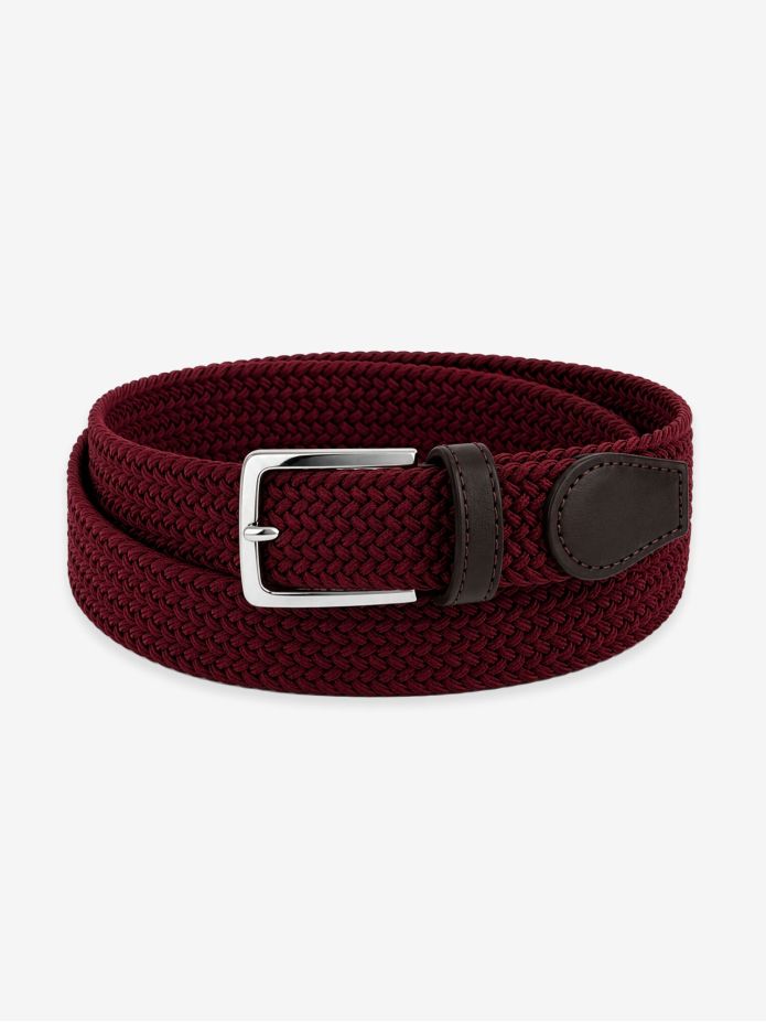 Elastic braided belt in navy blue Rob III