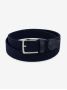 Elastic braided belt in navy blue Rob III