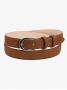 Slim dark brown nubuck belt - Gab
