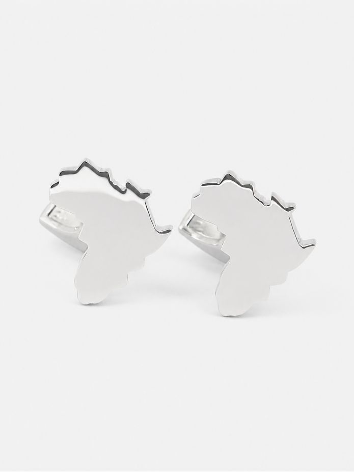 Map cufflinks Africa