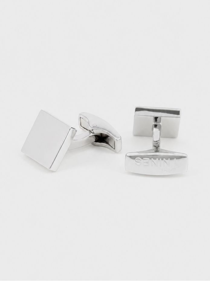 Solid silver square cufflinks Kiruna V