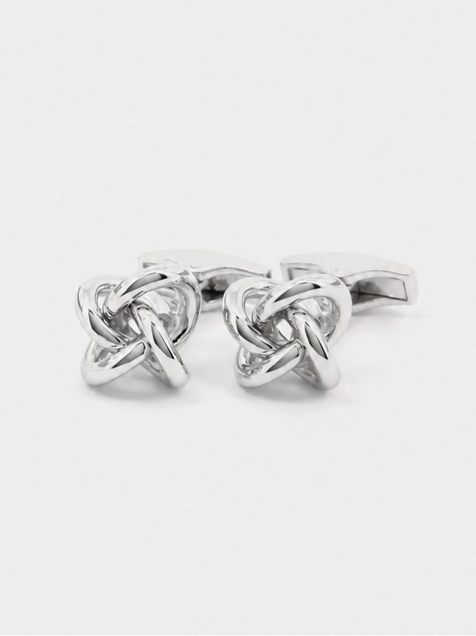 Sailing knot solid silver cufflinks Champs Elysées