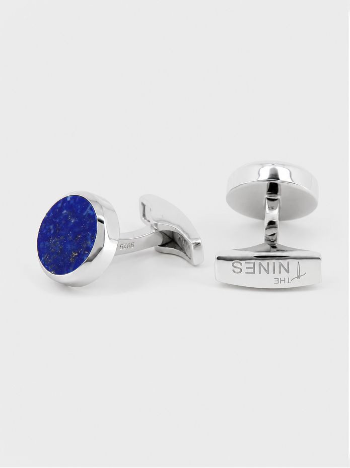 Lapis lazuli sterling silver cufflinks Saint-Honoré