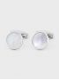 Nacre sterling silver cufflinks Saint-Honoré