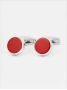 Red sterling silver cufflinks Saint-Honoré