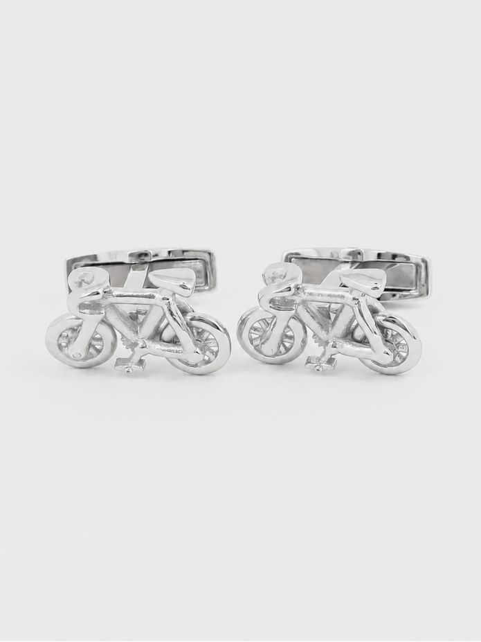 Bike sterling silver cufflinks Tourmalet