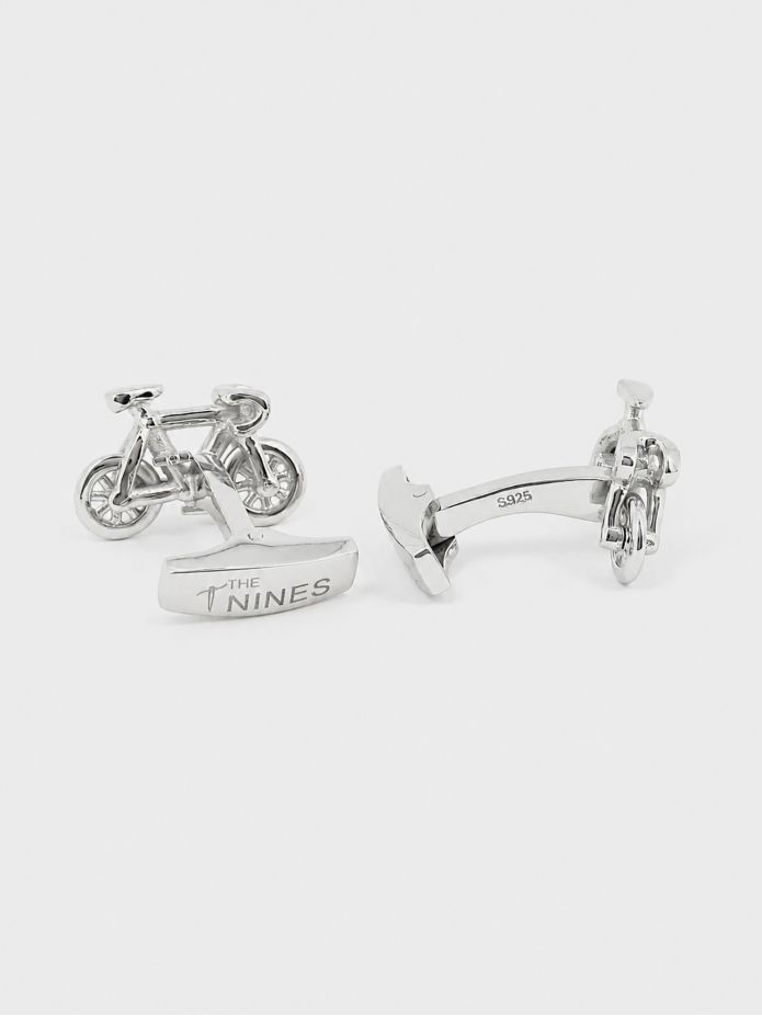 Bike sterling silver cufflinks Tourmalet