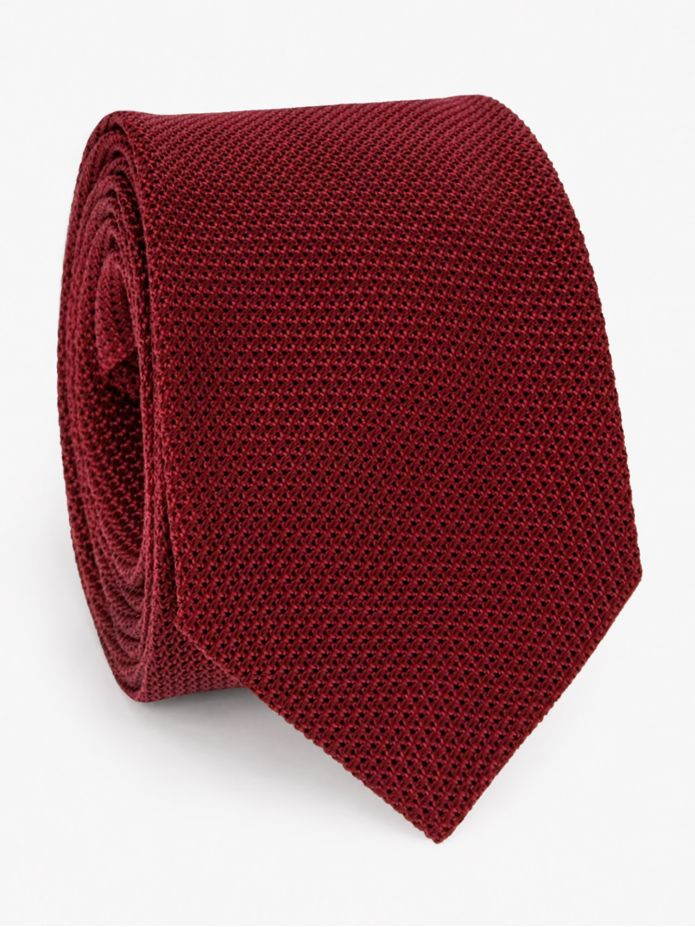 Burgundy grenadine silk The Nines tie Grenadines IV