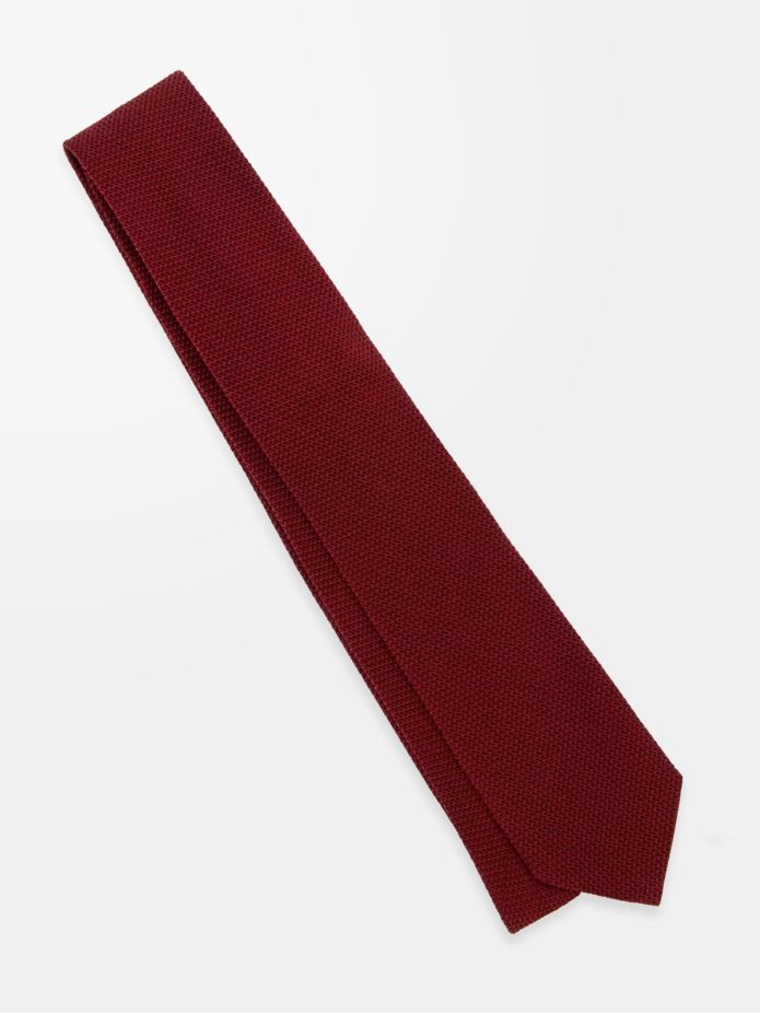 Burgundy grenadine silk The Nines tie Grenadines IV
