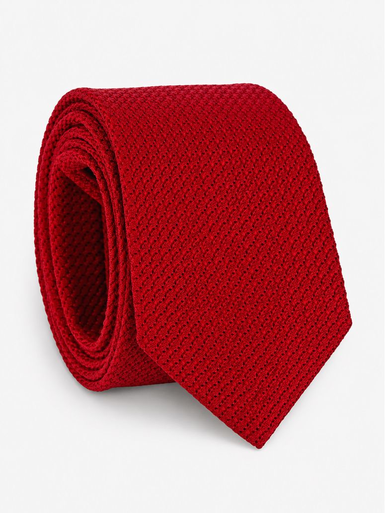 Red grenadine silk tie Grenadines III