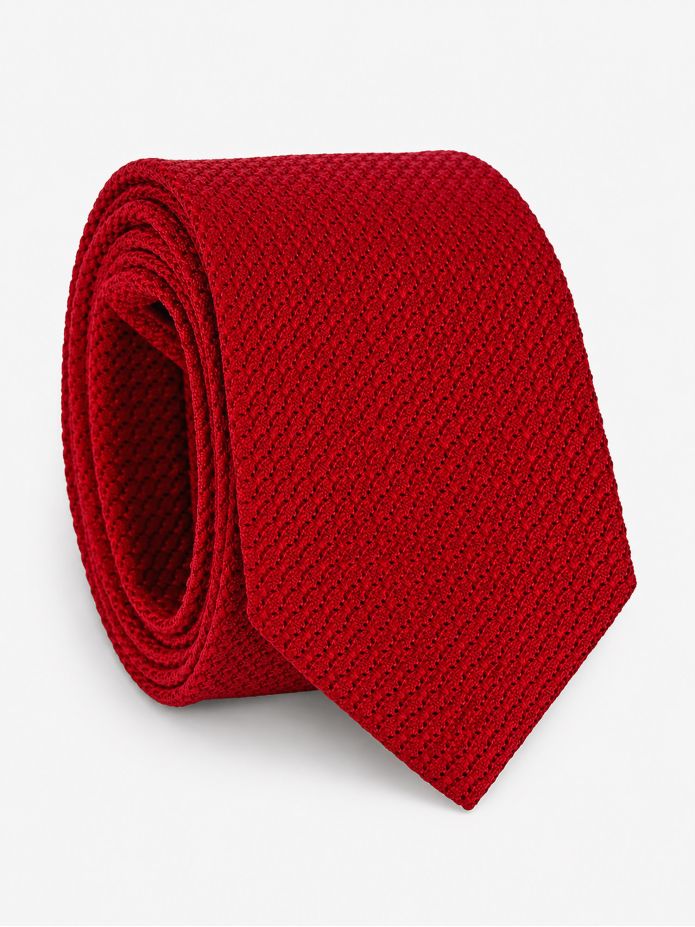 Red grenadine silk tie Grenadines III