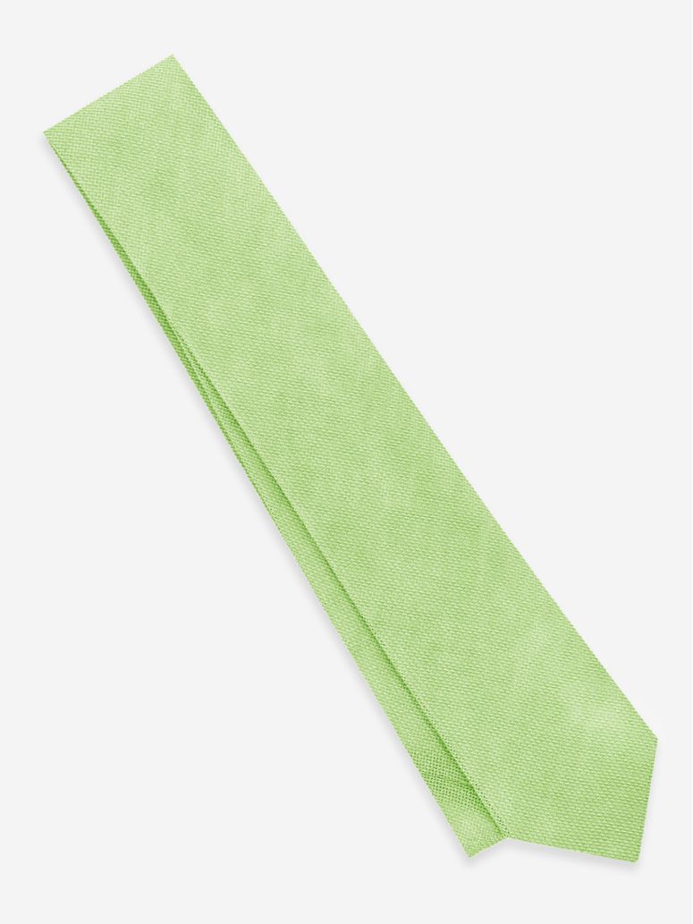 Fresh green grenadine silk and linen tie Capri
