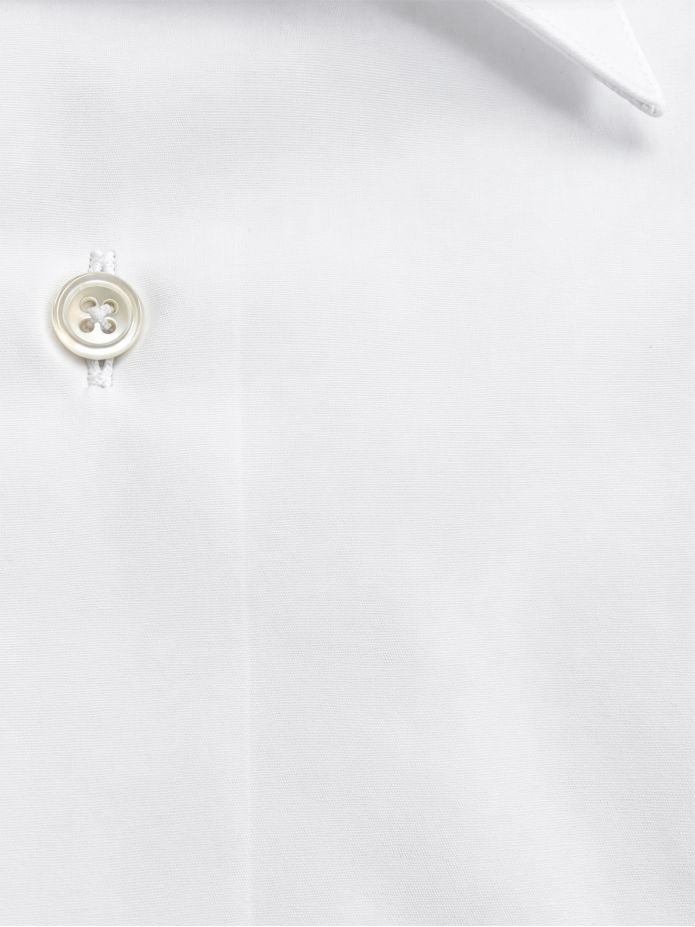 Shirt Pinstripe White Gold Cufflinks Mother-of-Pearl