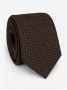 Brown braided wool tie