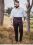 Burgundy gurkha suit trousers Dharan