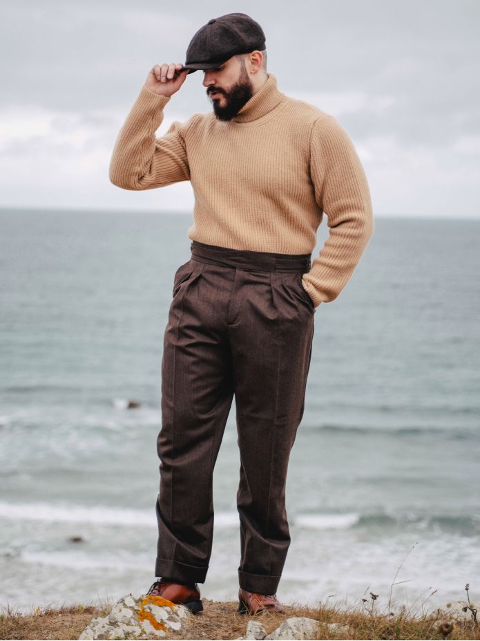 Brown gurkha suit trousers Dharan