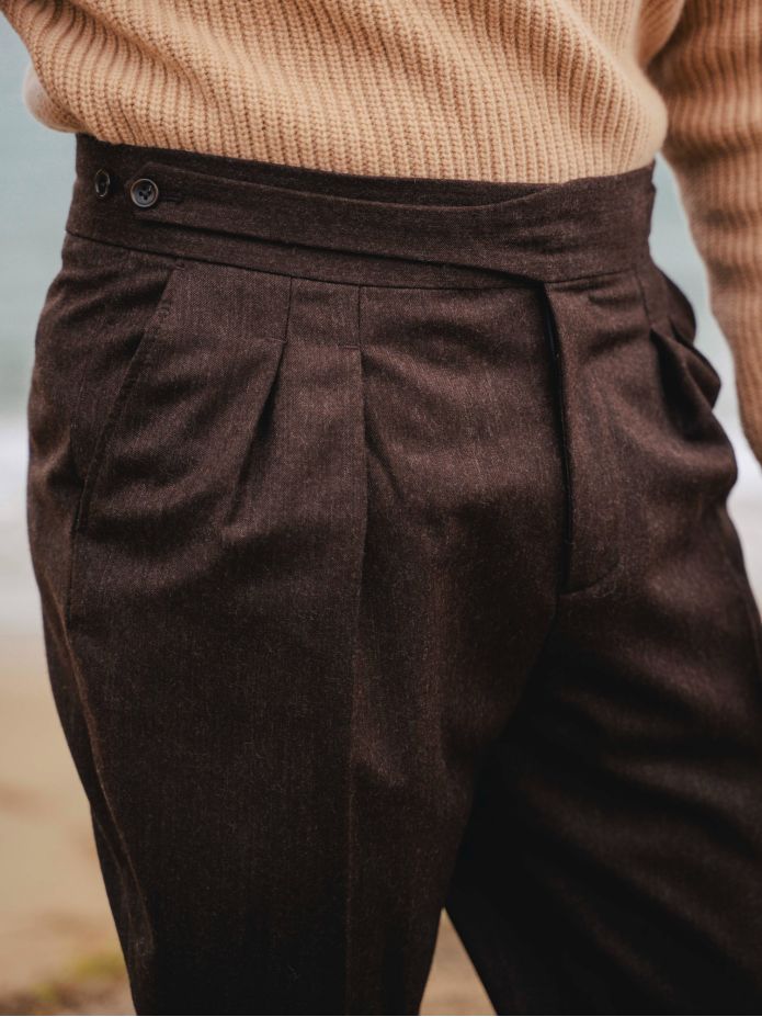 Brown gurkha suit trousers Dharan