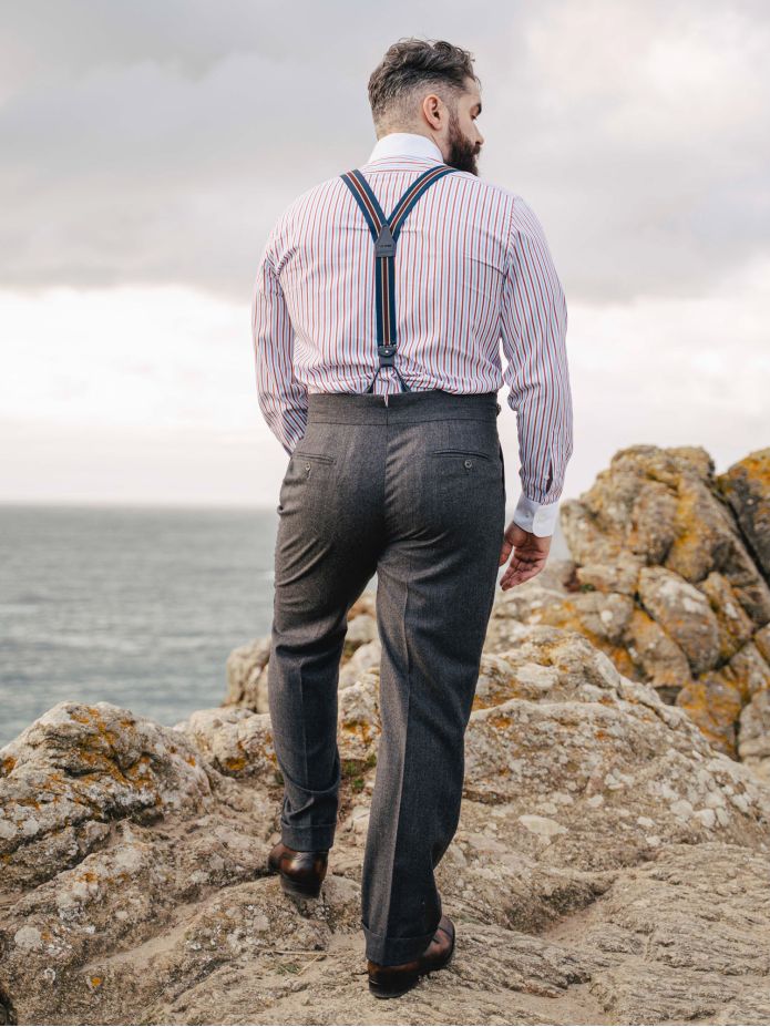 Grey gurkha suit trousers Dharan
