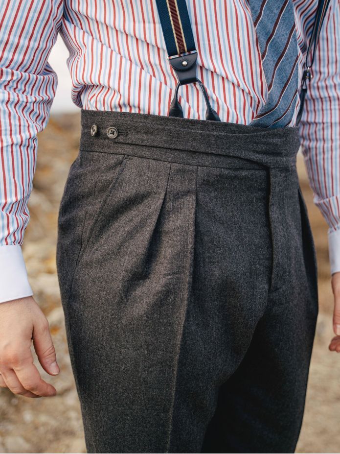 Grey gurkha suit trousers Dharan