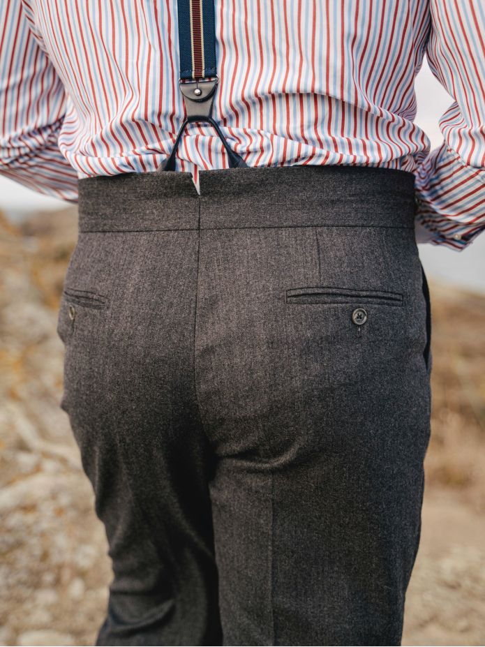 Grey gurkha suit trousers Dharan