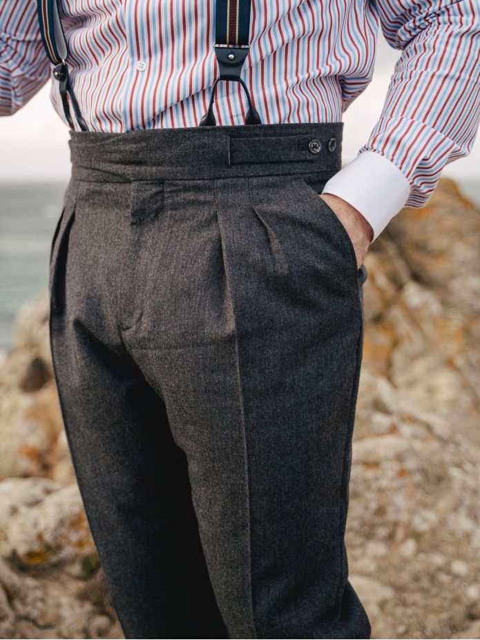 Grey gurkha suit trousers Dharan