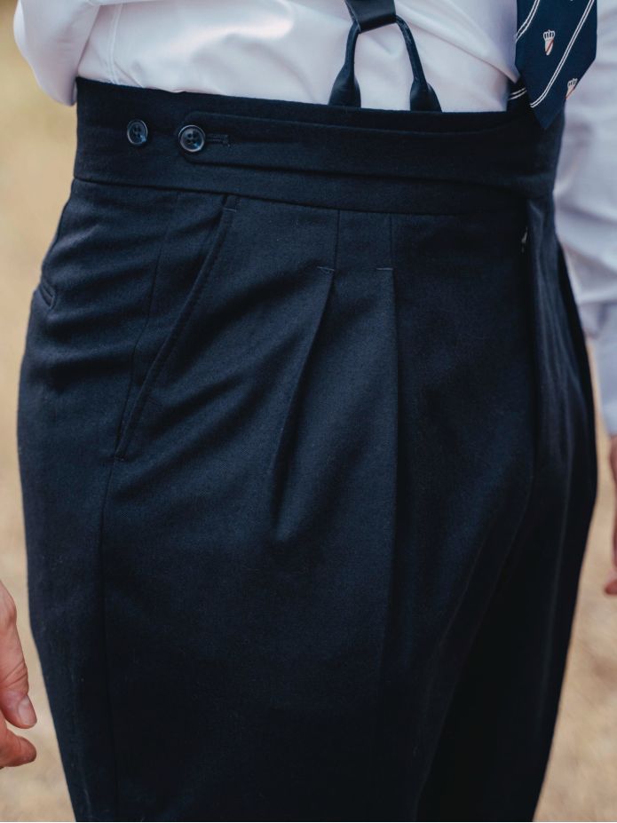 Navy blue gurkha suit trousers Dharan