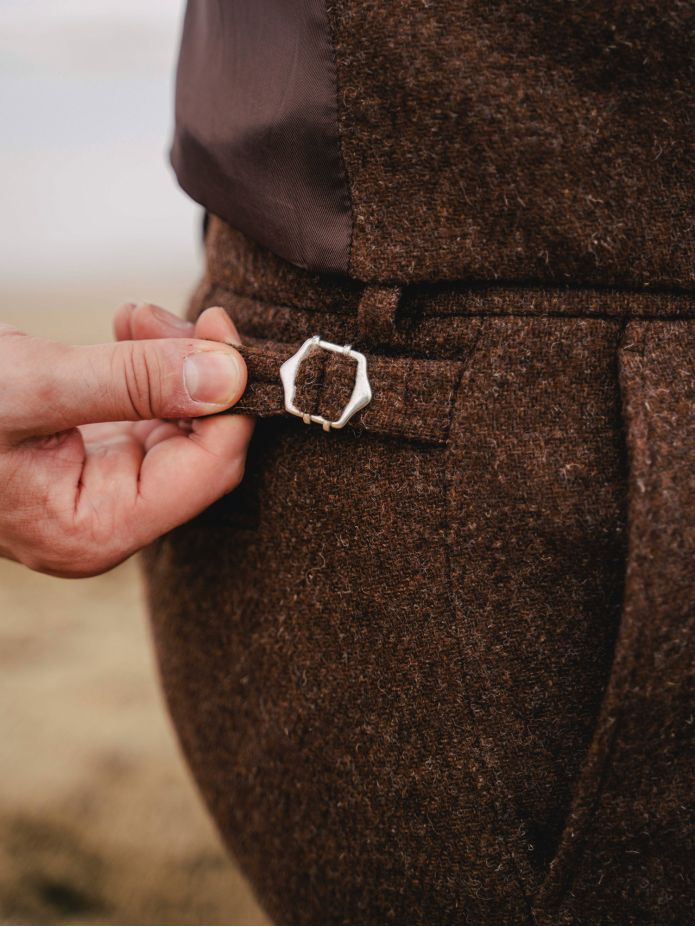 Brown suit trousers Braemer