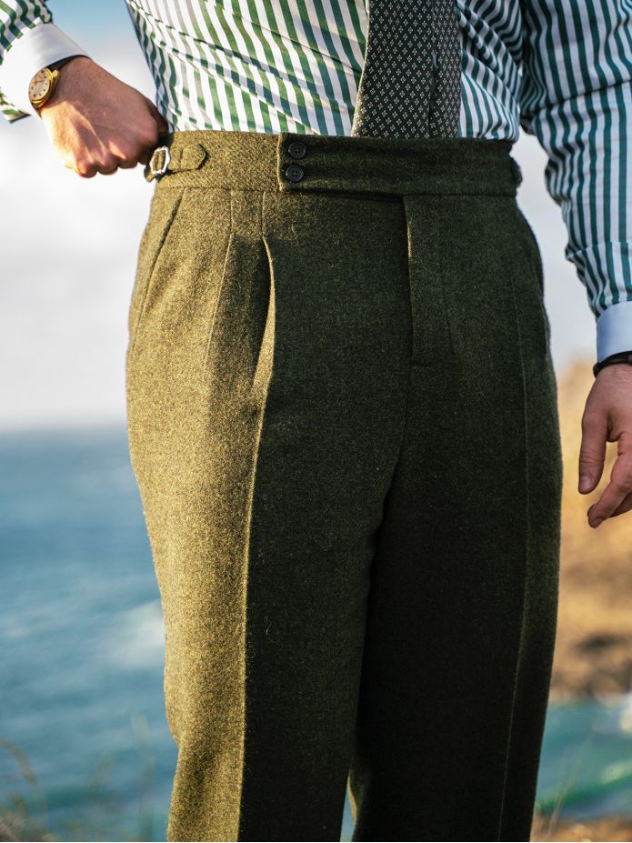 Loden green suit trousers Kildare