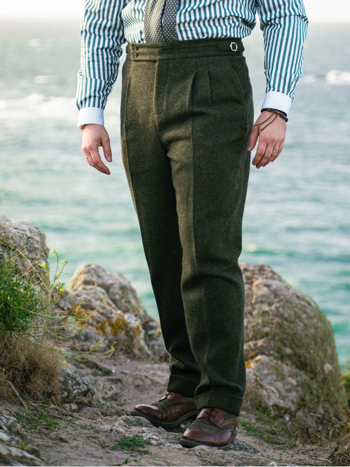 Loden green suit trousers Kildare